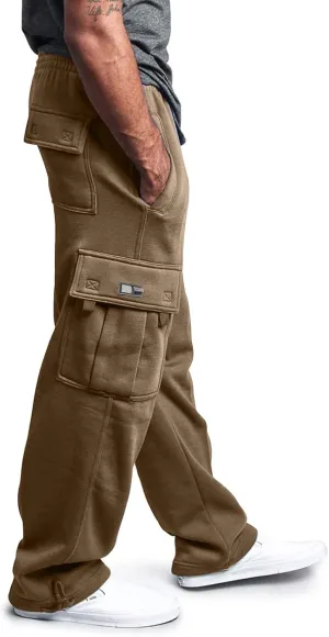 Cargo Work Pant Men Casual Track Lounge Pants Gym Yoga Sweatpant Multiple Pockets Joggers Sweat Pant