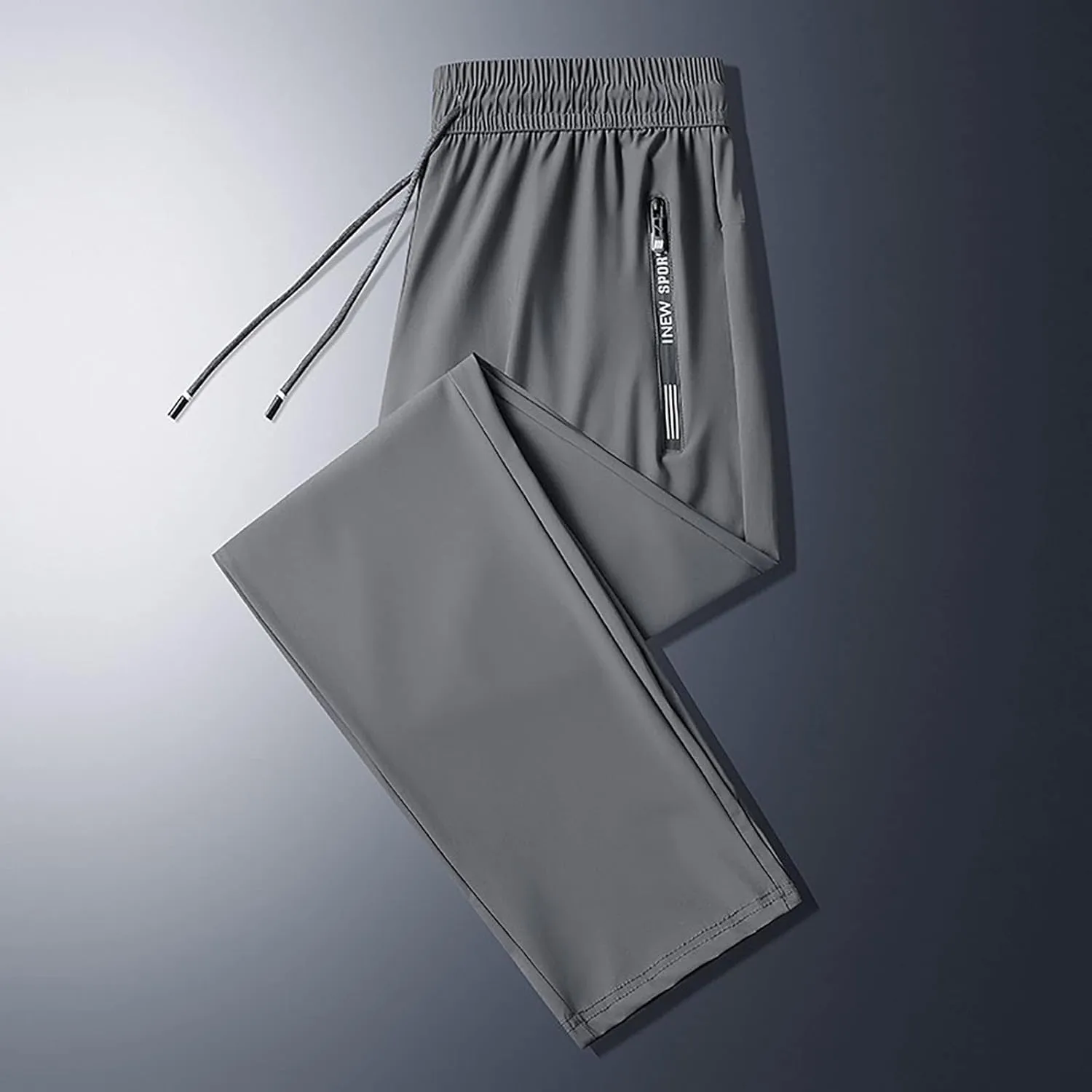 Cargo Work Pant Men Elastic Waist Casual Cargo Pants Athletic Sweatpants with Pockets Joggers Sweat Pant