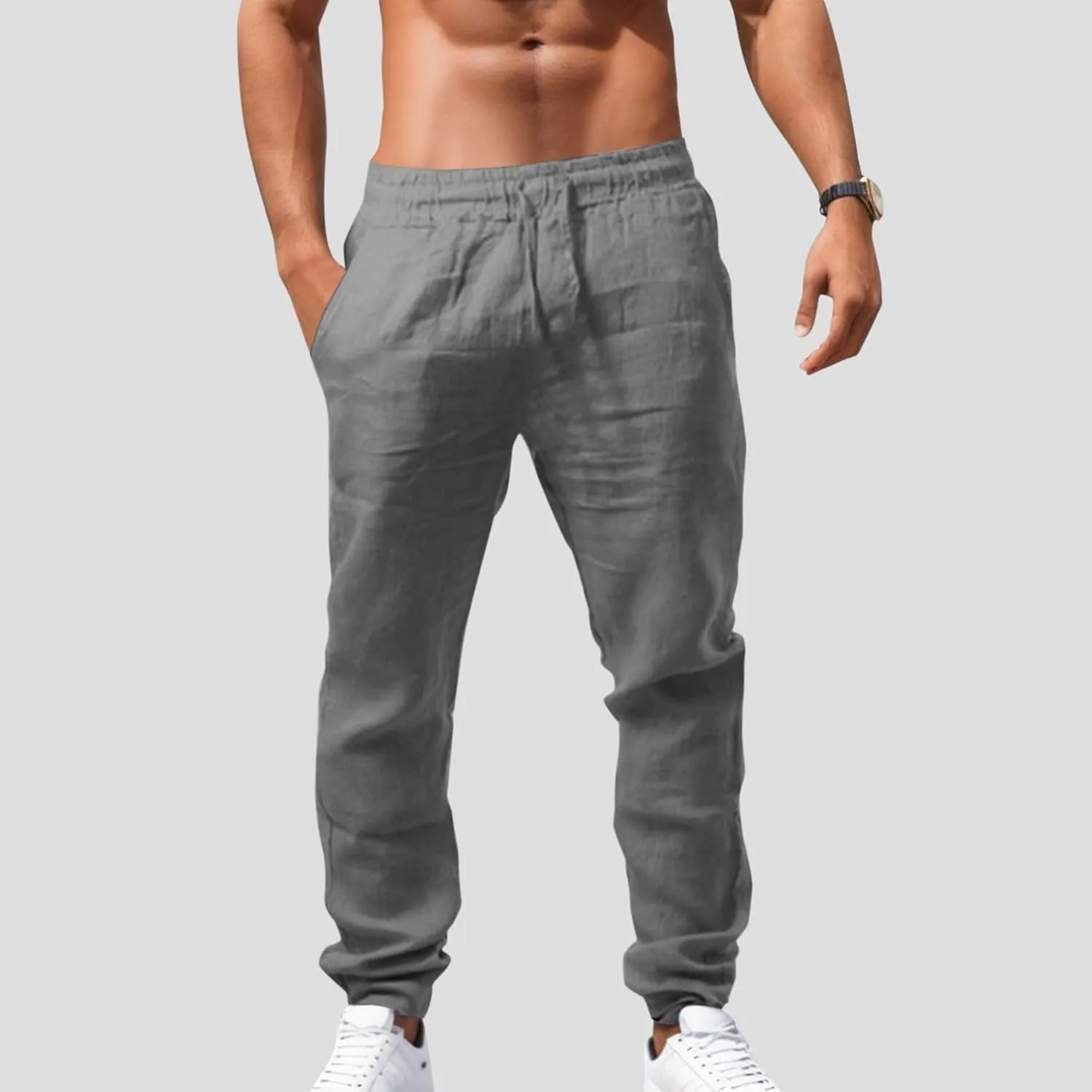 Cargo Work Pant Men's Casual Work Pants Workout Gym Sweatpant with Multiple Pockets Joggers Bottoms Pant