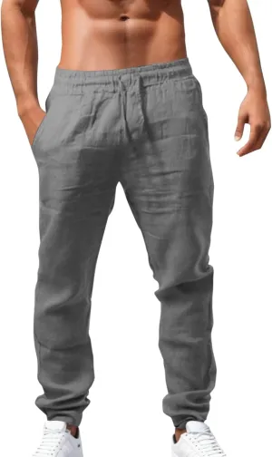 Cargo Work Pant Men's Casual Work Pants Workout Gym Sweatpant with Multiple Pockets Joggers Bottoms Pant