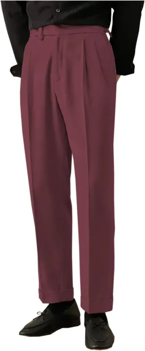 Ceehuteey Men's Casual Pants Linen High Waisted Comfortable Lightweight Summer Trousers