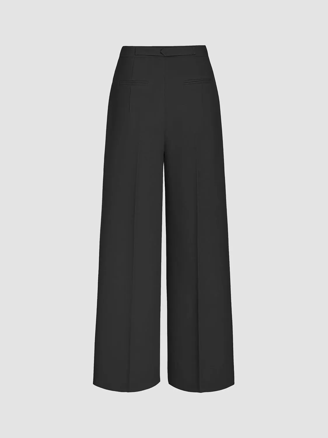 CIDER Belted Dress Pants Women High Waisted with Pockets Straight Leg Work Pants Business Casual Office Trousers