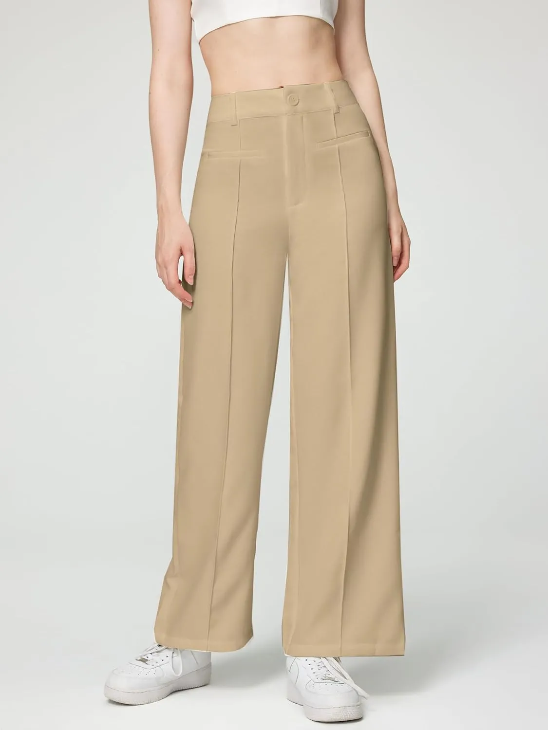 CIDER Work Pants Women Dress Pants High Waist Straight Leg Trousers Business Casual Slacks Office Pants
