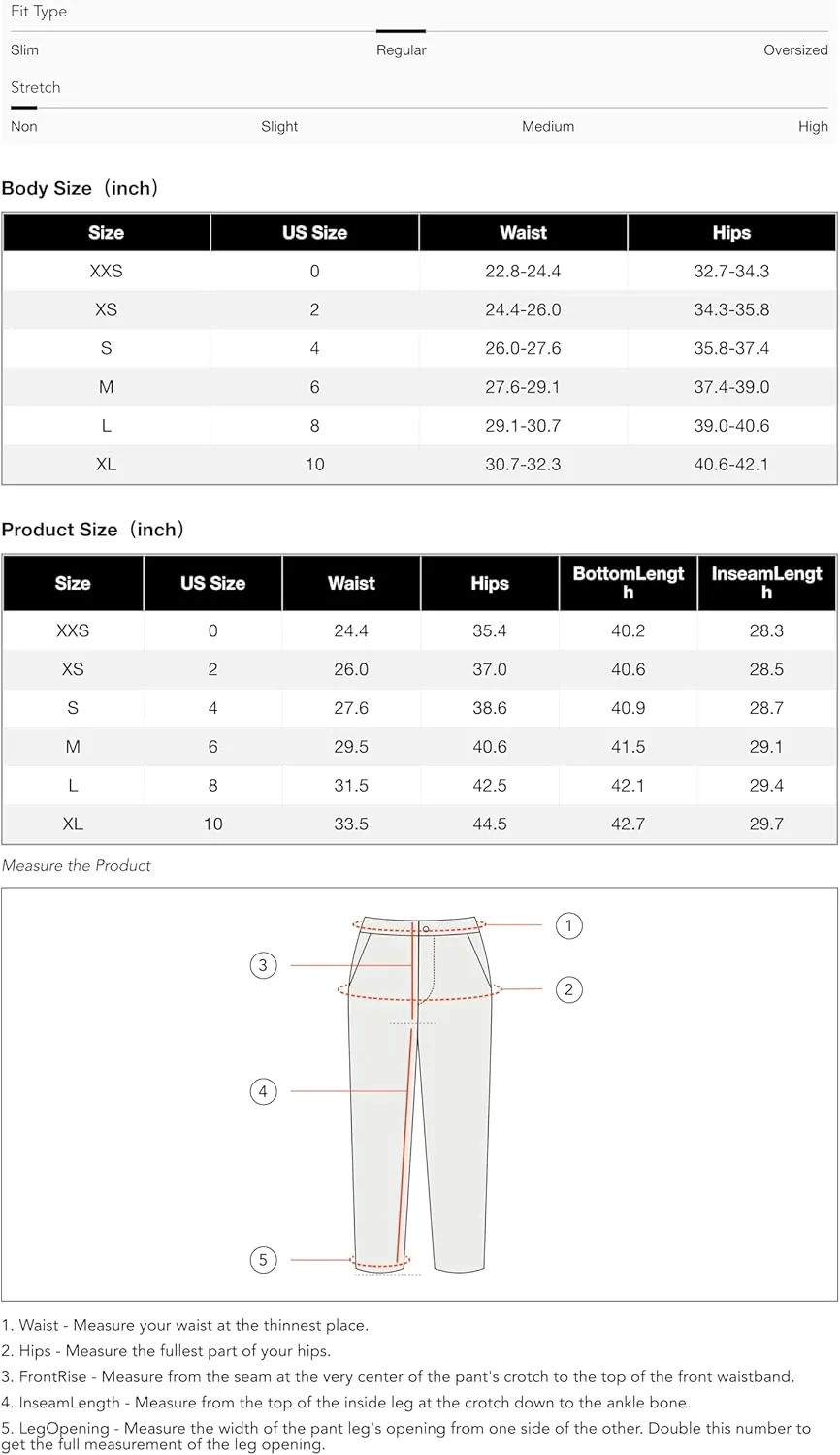 CIDER Work Pants Women Dress Pants High Waist Straight Leg Trousers Business Casual Slacks Office Pants