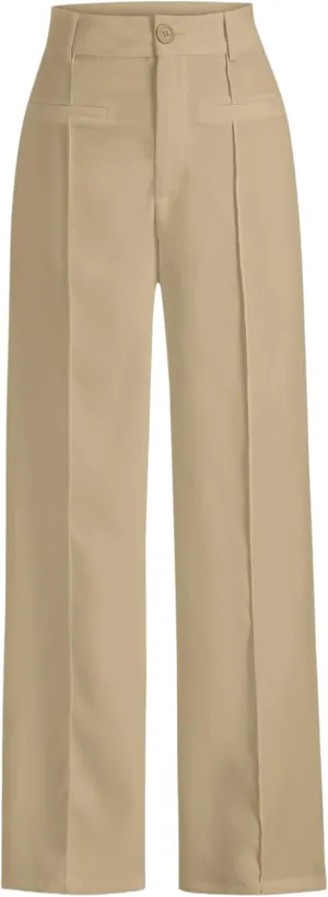 CIDER Work Pants Women Dress Pants High Waist Straight Leg Trousers Business Casual Slacks Office Pants