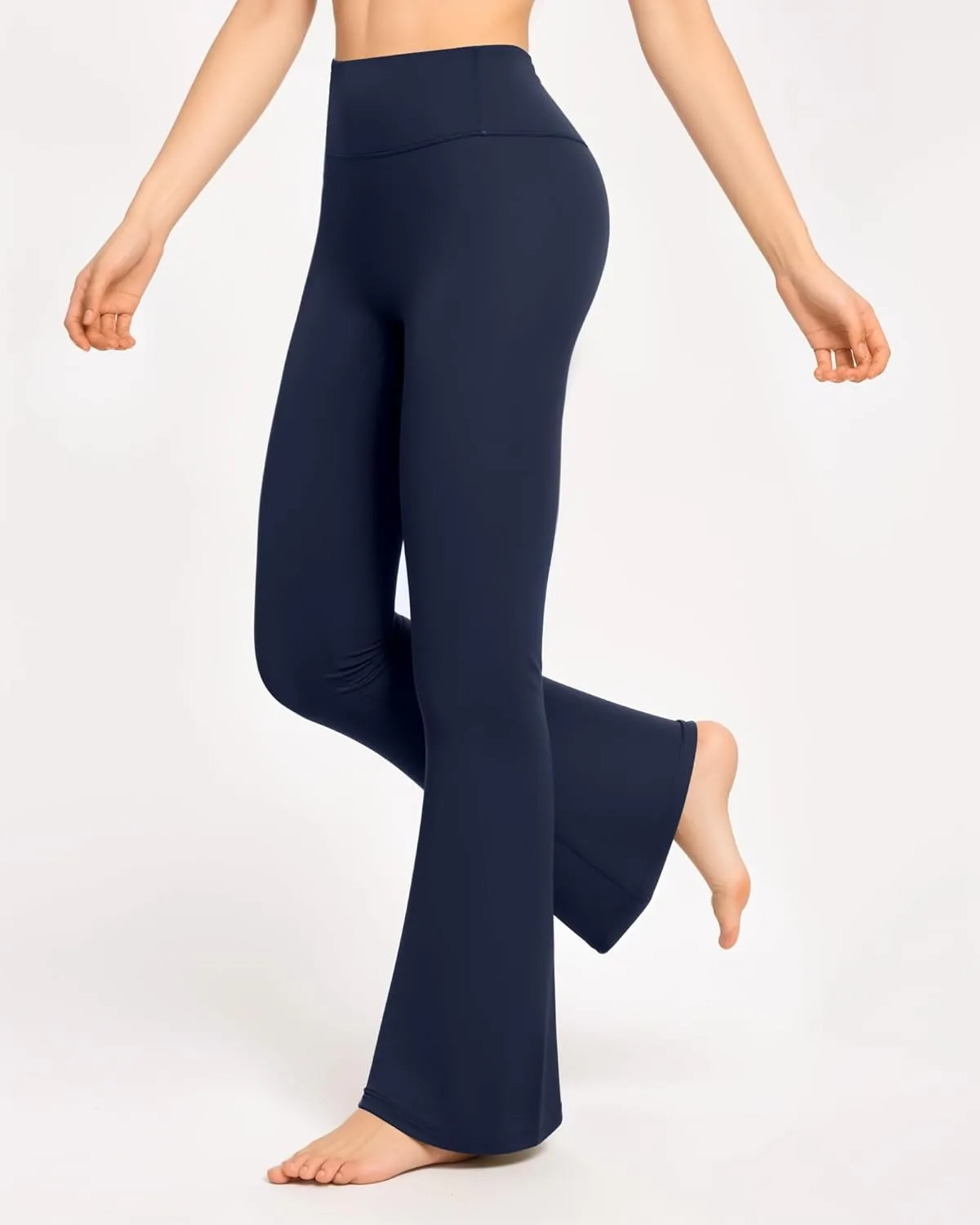 CLOZOZ Yoga Womens Butterleisure High Waist Flare Leggings with Pockets Bootcut Bell Bottoms Tummy Control Yoga Pants