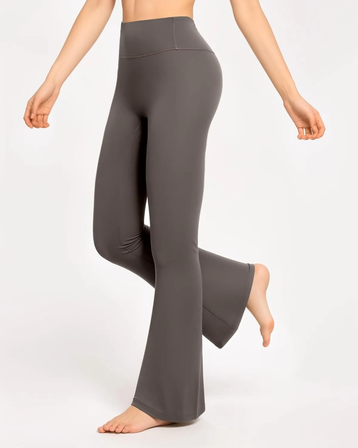 CLOZOZ Yoga Womens Butterleisure High Waist Flare Leggings with Pockets Bootcut Bell Bottoms Tummy Control Yoga Pants