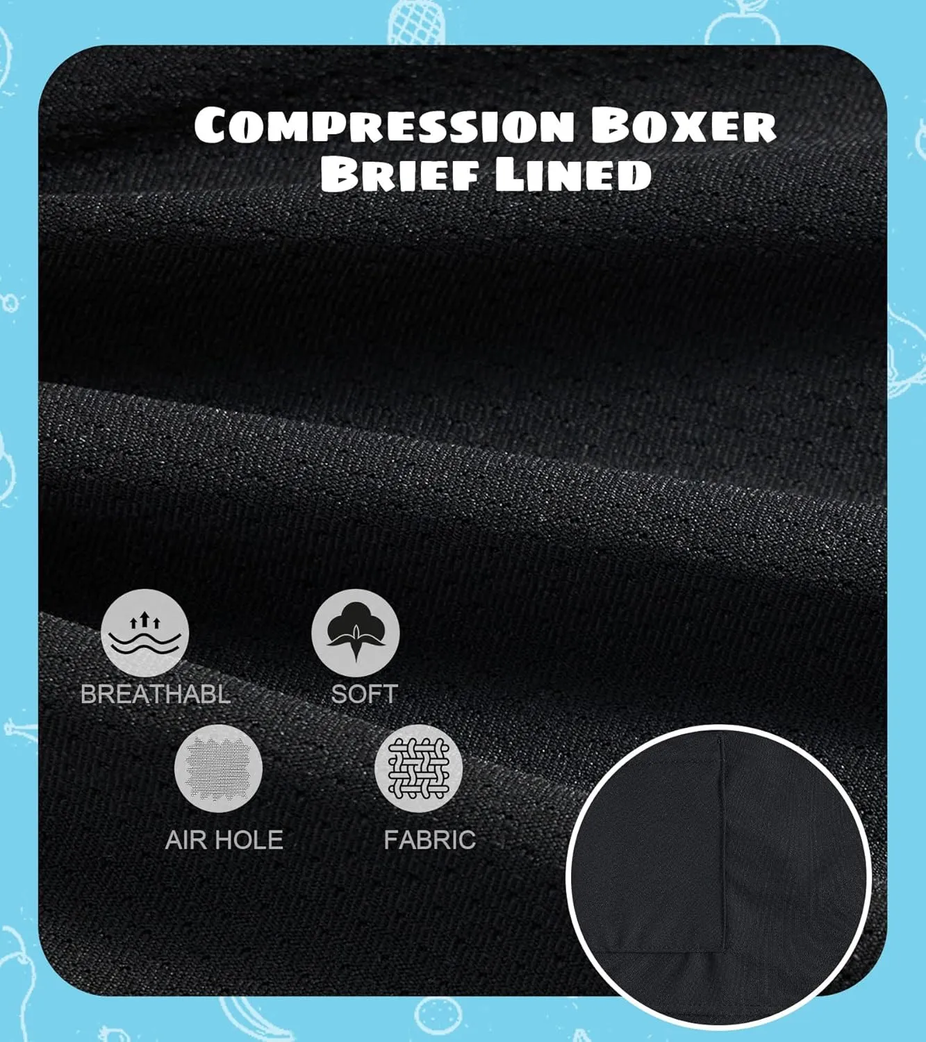 Cozople Boys Swim Trunks Compression Liner Swim Shorts Quick Dry Bathing Suit with Boxer Brief Swimwear 4-10T