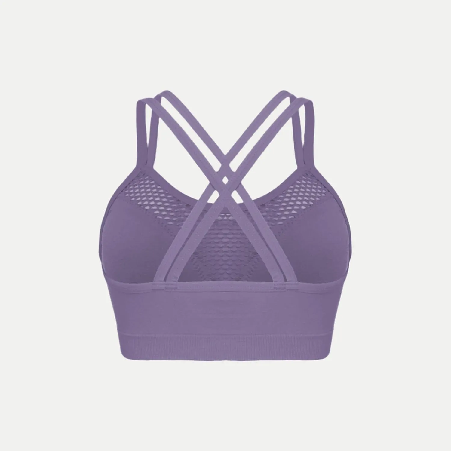 Cross Back Sports Bra for Women Plus Size High Impact Mesh Quick Dry Workout Underwear Breathable Athletic Bralette