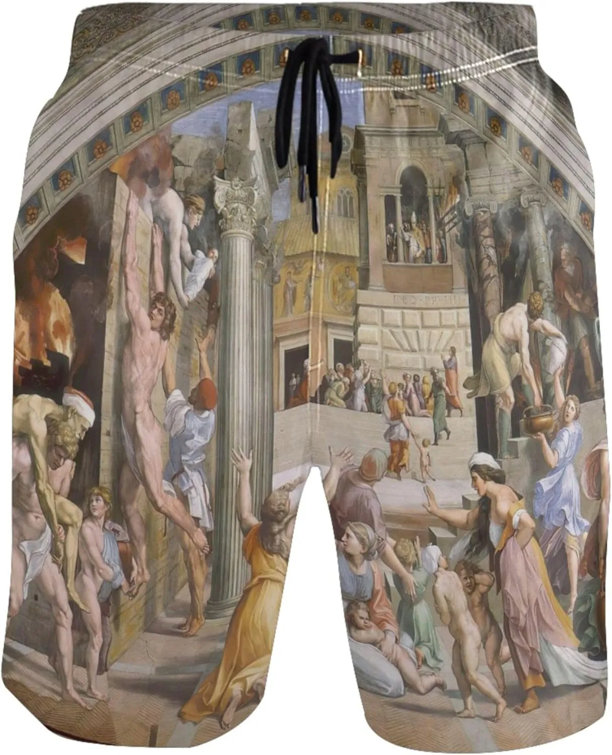 Custom Cute Swim Trunks Men Raphael Miraculous Draught Fishes Mens Shorts Casual Quick Dry Bathing Shorts S