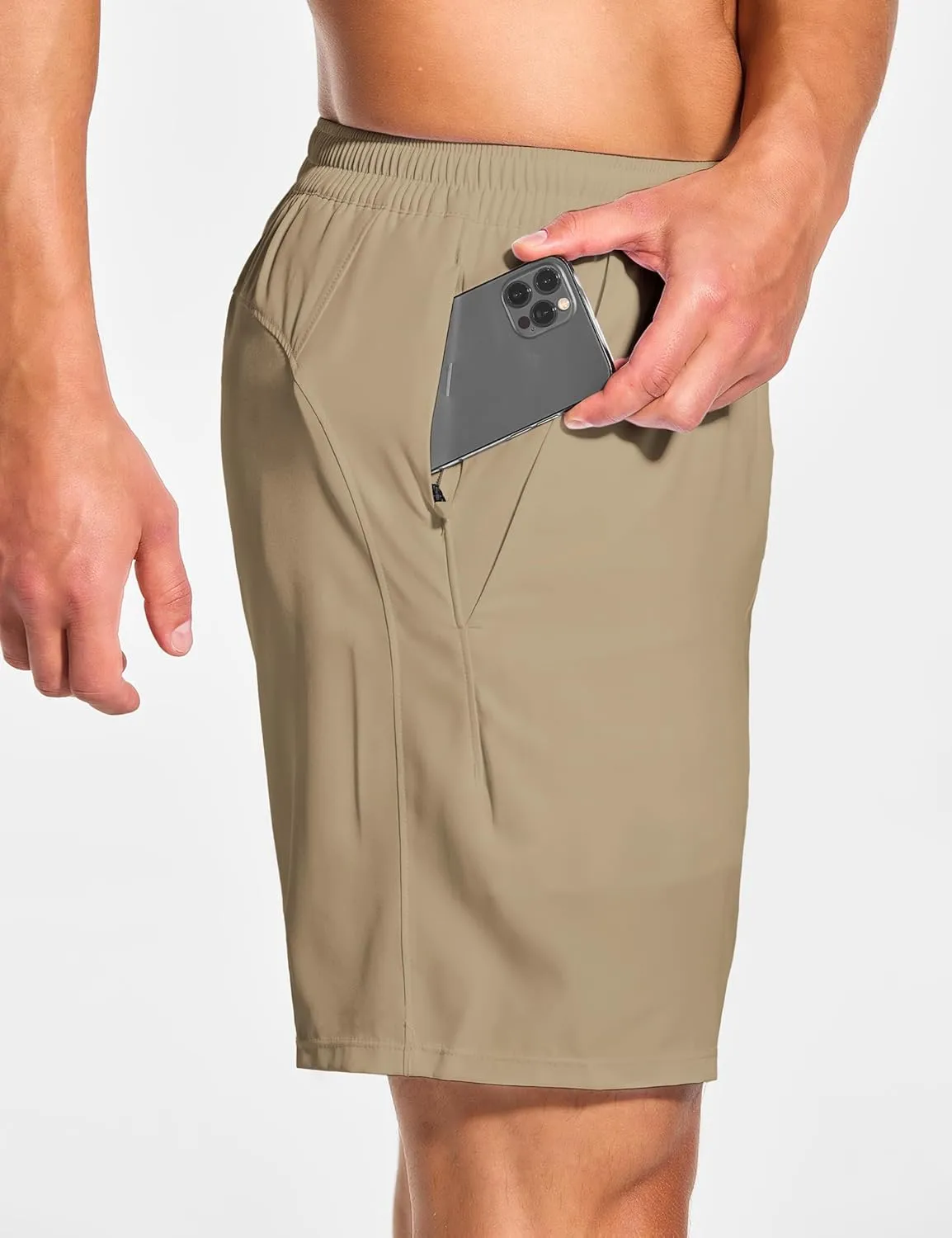 DEMOZU Men's 7 Inch Lined Running Tennis Shorts Quick Dry Workout Athletic Gym Shorts with Pockets