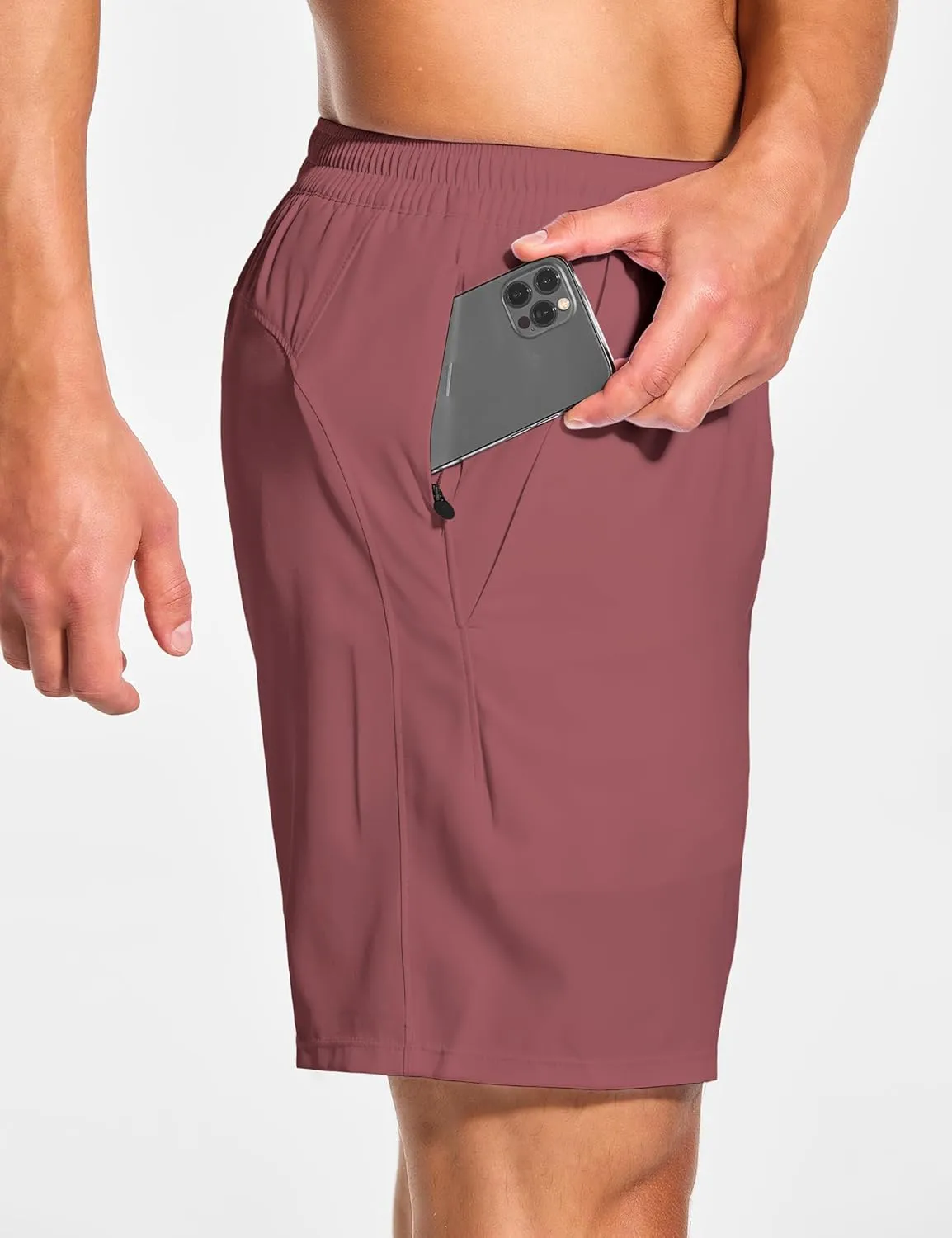 DEMOZU Men's 7 Inch Lined Running Tennis Shorts Quick Dry Workout Athletic Gym Shorts with Pockets