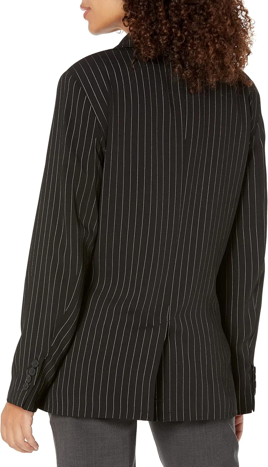 DKNY Women's Double-Breasted Oversized Everyday Blazer