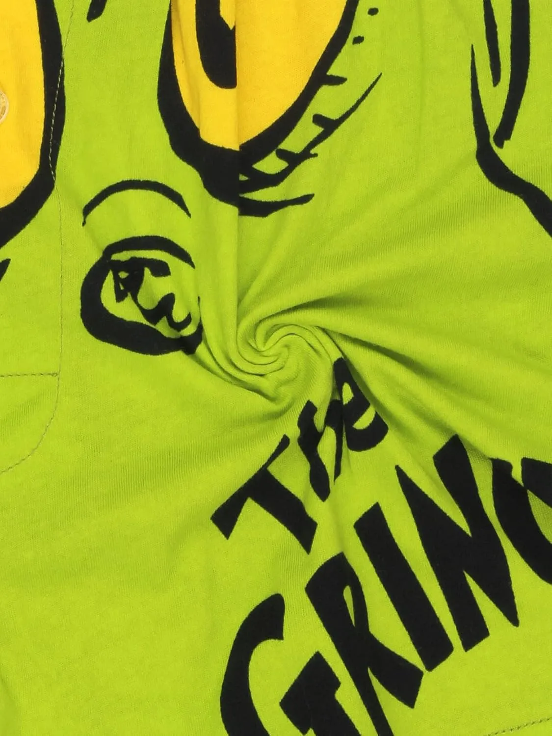 Dr. Seuss The Grinch Holiday Men's Button Fly Boxer Lounge Shorts