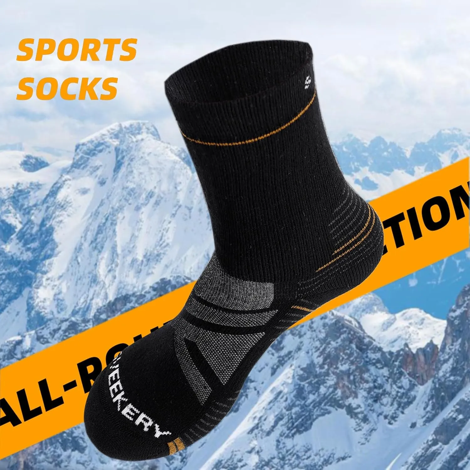 Everyday Men's and Women's High Performance Classic Hiking Elastic Socks