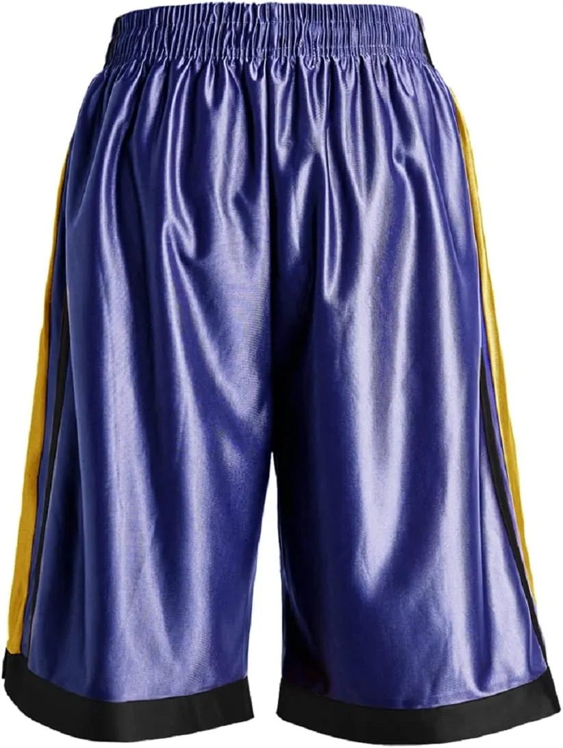 Facitisu Men Basketball Shorts Athletic Quick Dry Gym Activewear Lightweight Shorts with Pocket
