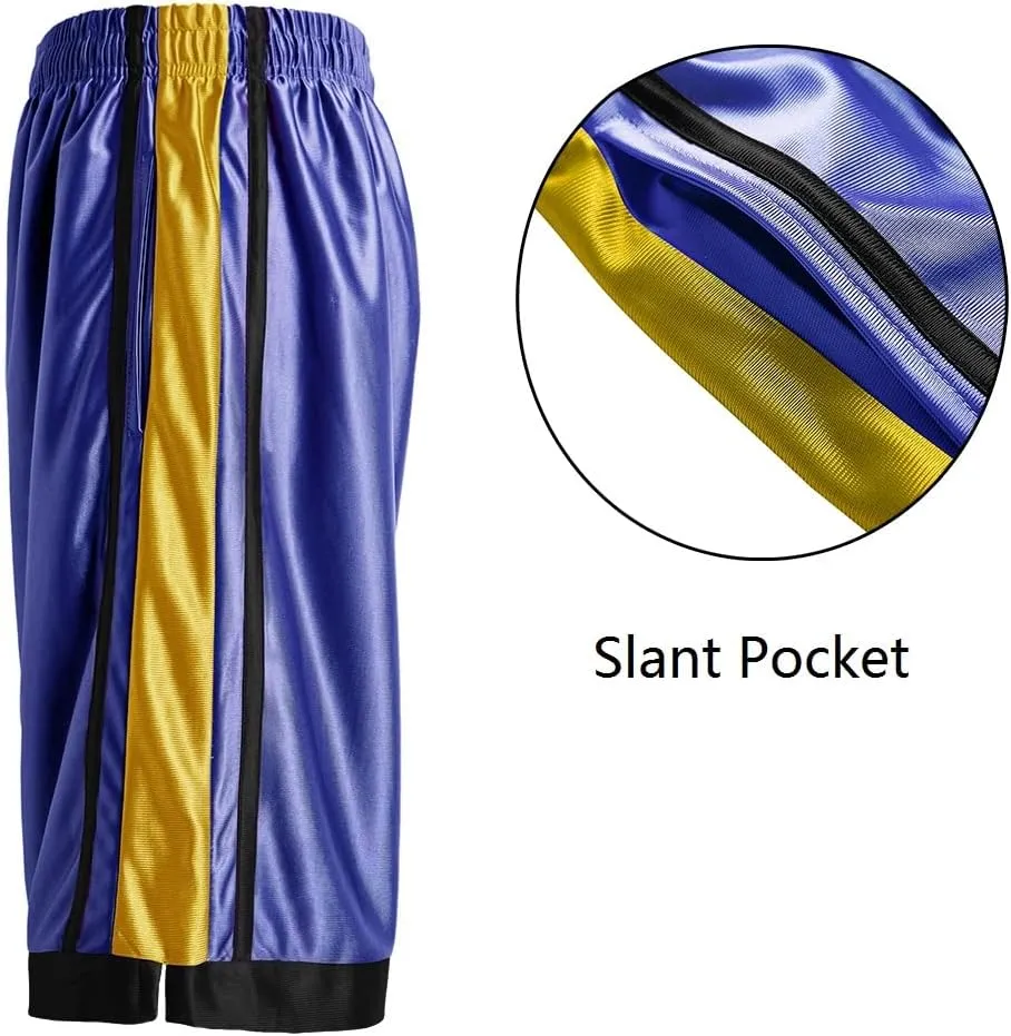 Facitisu Men Basketball Shorts Athletic Quick Dry Gym Activewear Lightweight Shorts with Pocket