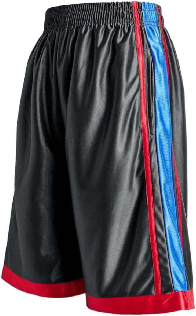 Facitisu Men Basketball Shorts Athletic Quick Dry Gym Activewear Lightweight Shorts with Pocket