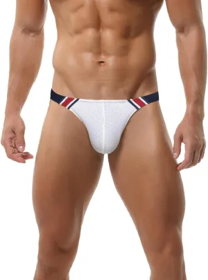 FEOYA Men's Swim Beach Briefs Low Rise Swimming Briefs Sexy Pouch Thong Swimsuit Quick Dry Briefs Bathing Suit Swimwear