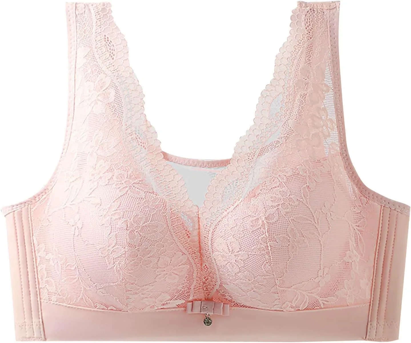 Floral Lace Bralette for Women Sexy Comfy Breathable Mesh Quick Dry Underwear Casual Fashion Solid Color Push Up Bra
