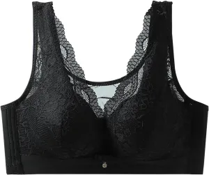 Floral Lace Bralette for Women Sexy Comfy Breathable Mesh Quick Dry Underwear Casual Fashion Solid Color Push Up Bra
