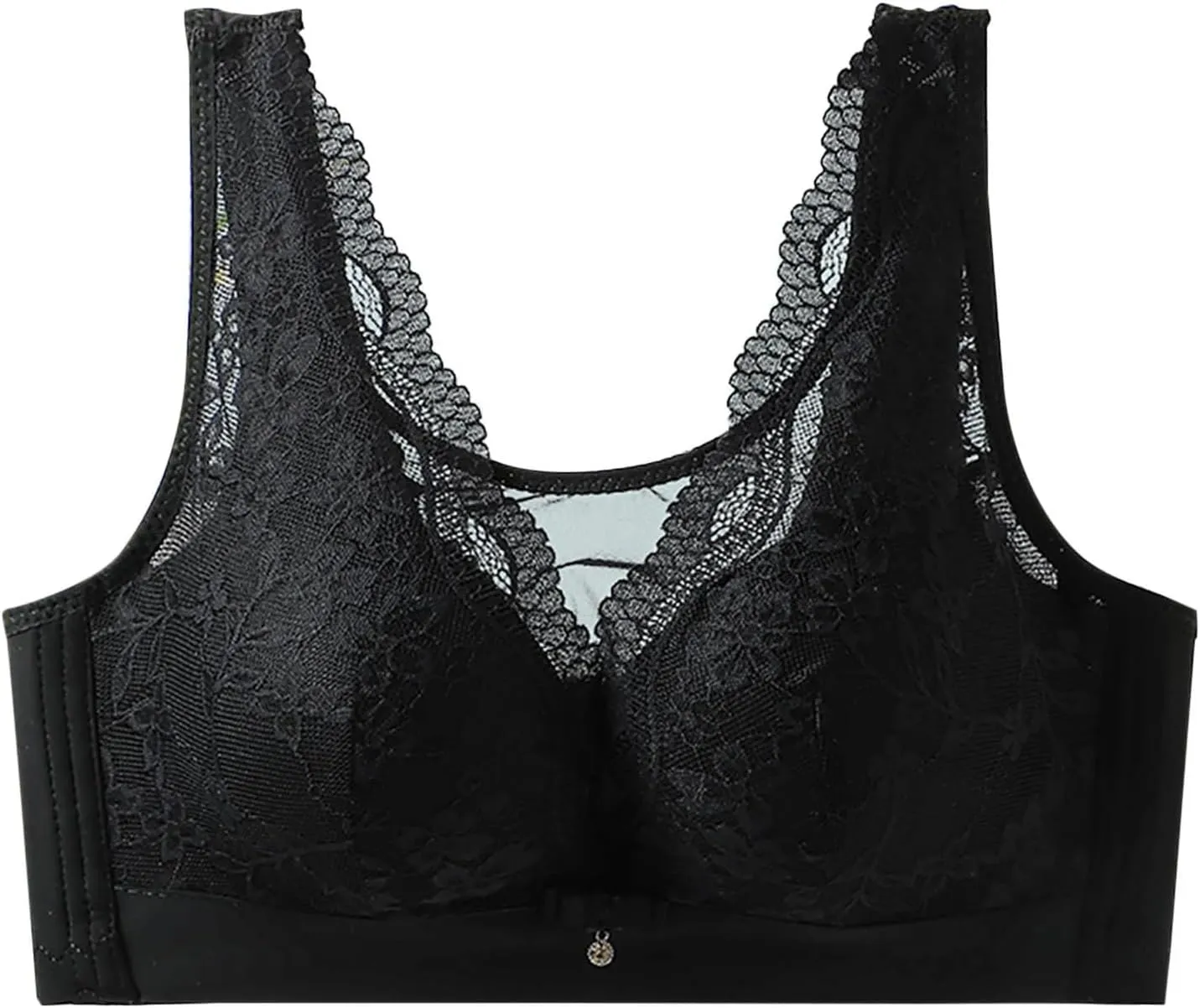 Floral Lace Bralette for Women Sexy Comfy Breathable Mesh Quick Dry Underwear Casual Fashion Solid Color Push Up Bra