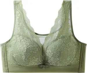 Floral Lace Bralette for Women Sexy Comfy Breathable Mesh Quick Dry Underwear Casual Fashion Solid Color Push Up Bra