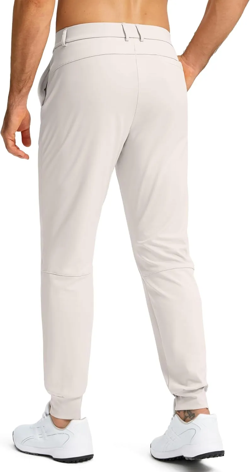 G Gradual Men's Stretch Golf Joggers with 3 Pockets Slim Fit Sweatpants Work Dress Casual Pants for Men with Belt Loops