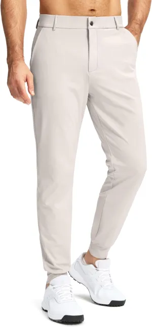 G Gradual Men's Stretch Golf Joggers with 3 Pockets Slim Fit Sweatpants Work Dress Casual Pants for Men with Belt Loops