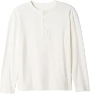 GAP Boys' Long Sleeve Everyday Soft Henley