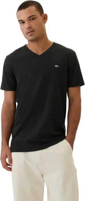 GAP Men's Everyday Soft Logo V-Neck T-Shirt