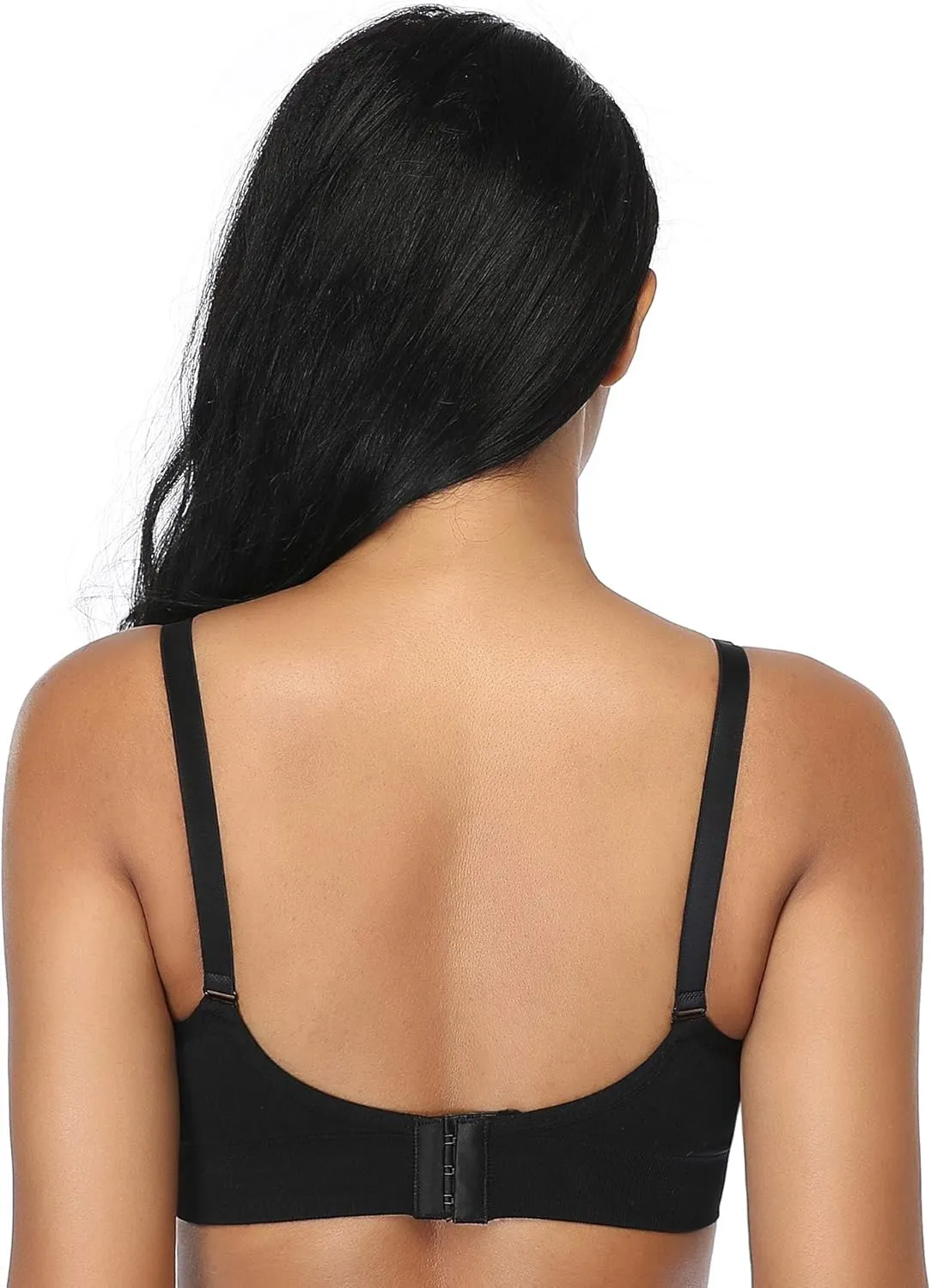 GXXGE 4Pack Nursing Bra for Breastfeeding Maternity Bras Push Up Silk Seamless Pregnancy Bralette Underwear