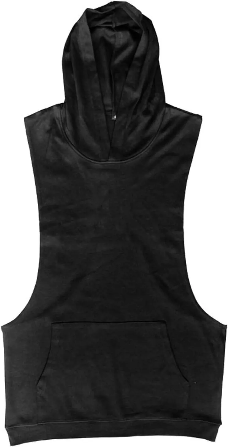 Gym Tank Tops for Men Summer Lightweight Sleeveless Fitness Athletic Hooded Tank Top