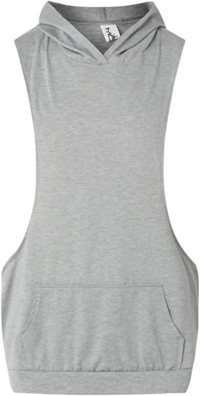 Gym Tank Tops for Men Summer Lightweight Sleeveless Fitness Athletic Hooded Tank Top