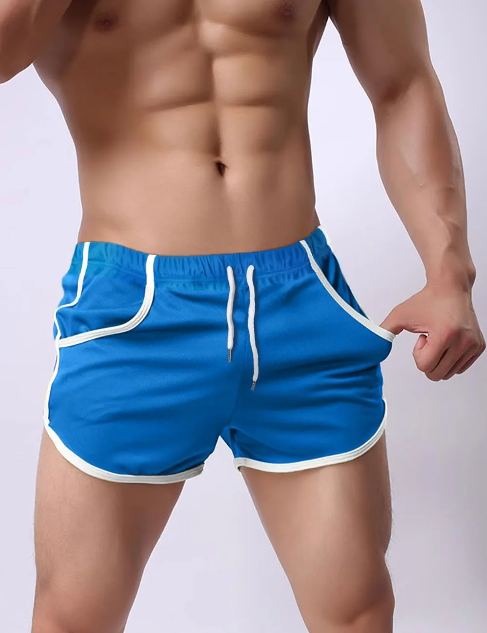 GYMAPE Men's Mesh Athletic Shorts for Workout Running Quick Dry Lightweight