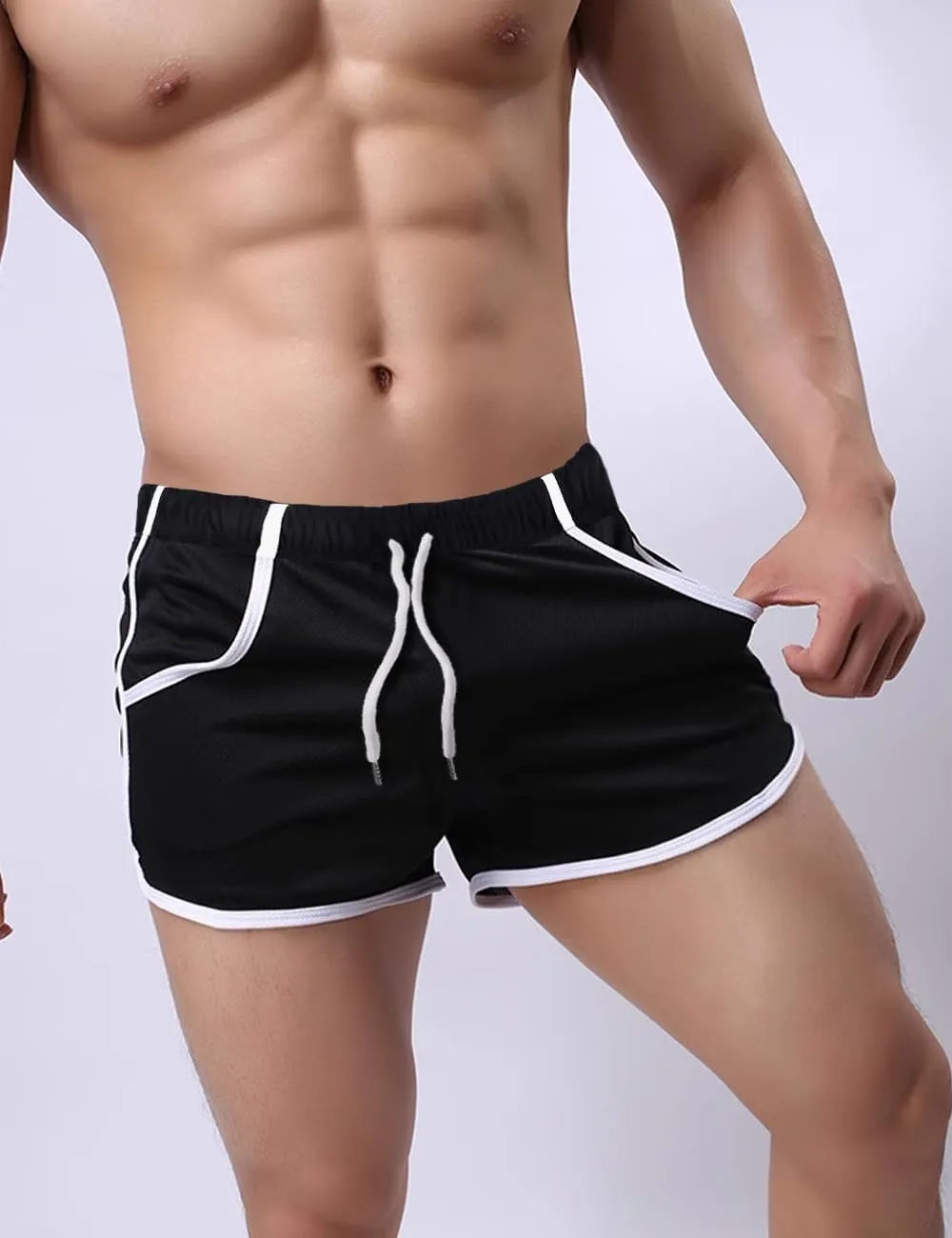 GYMAPE Men's Mesh Athletic Shorts for Workout Running Quick Dry Lightweight
