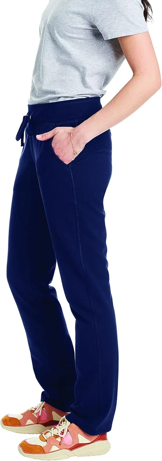 Hanes French Terry, Pocket Lounge Pants for Women, Lighter-Than-Fleece Loungewear
