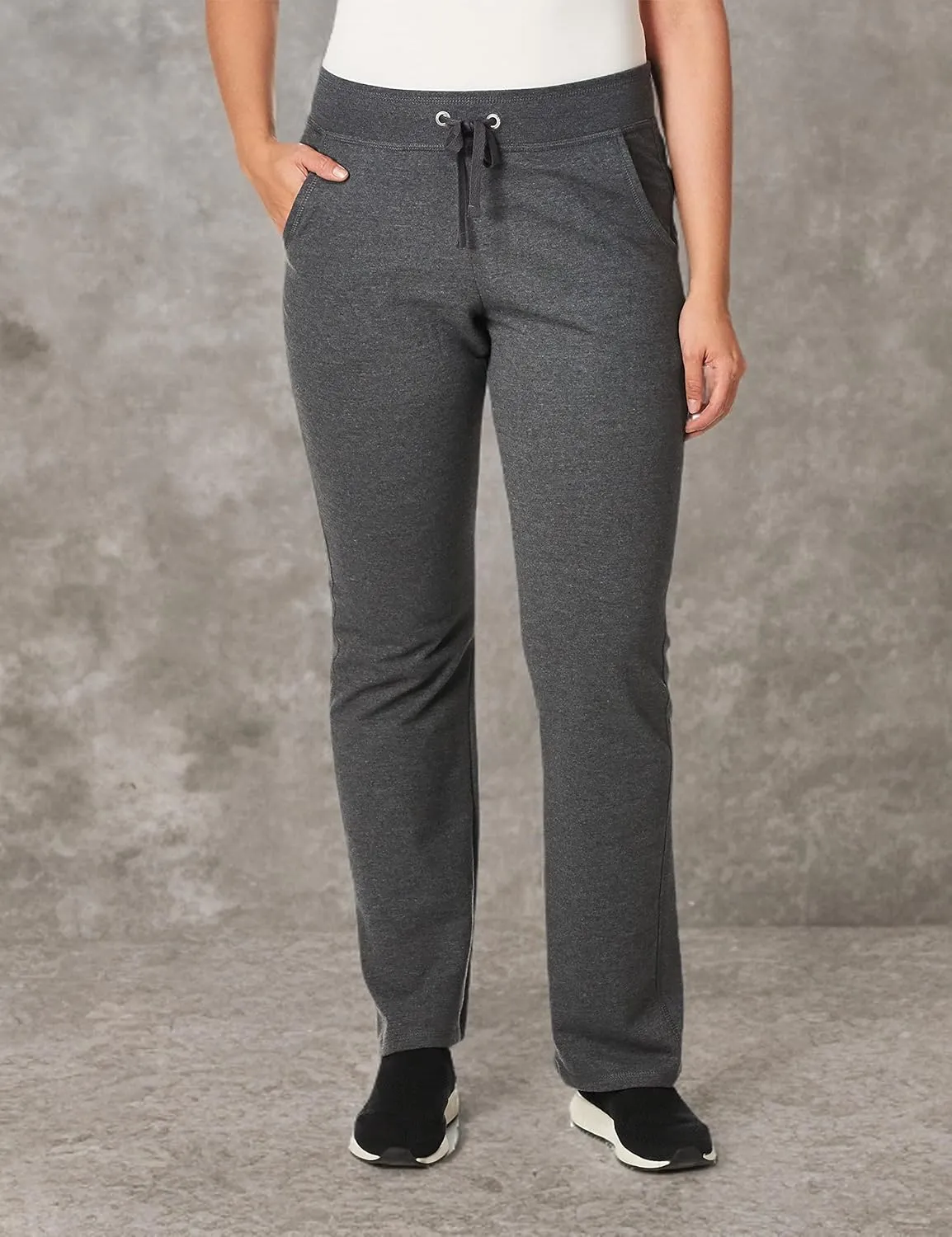 Hanes French Terry, Pocket Lounge Pants for Women, Lighter-Than-Fleece Loungewear