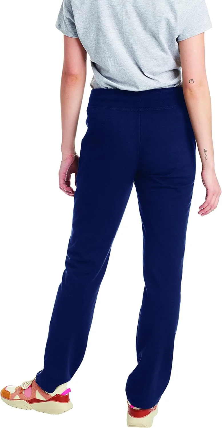 Hanes French Terry, Pocket Lounge Pants for Women, Lighter-Than-Fleece Loungewear
