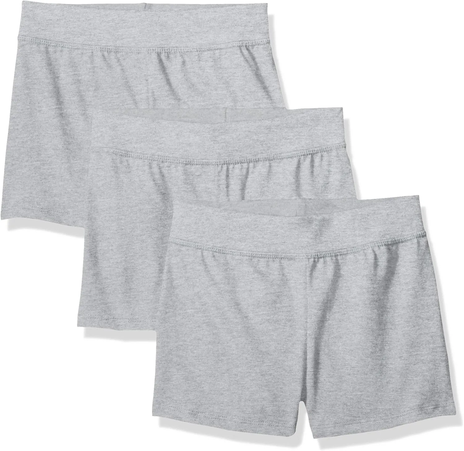 Hanes Girls’ Jersey Shorts, Cotton Shorts, Comfortable Everyday Shorts, 3-Pack