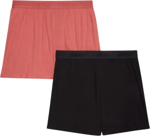 Hanes Women's Originals Sleep, 2-Pack, Comfywear Supersoft Rib Lounge Shorts, Loungewear Pack