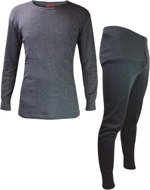 HEAT HOLDERS Mens Thermal Underwear Set Winter Long Sleeve Top & Long Johns