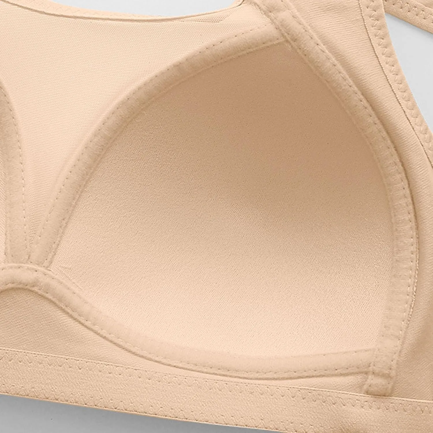 High Support Bra for Women Adjustable Strap Seamless Push Up Underwear Plus Size Full Coverage No Underwire Bralette