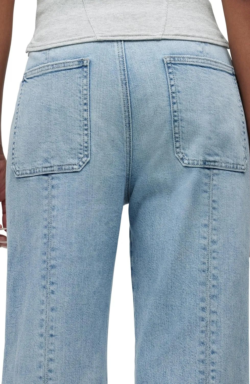 HUDSON Women's Tie Waist Wide Leg Trouser