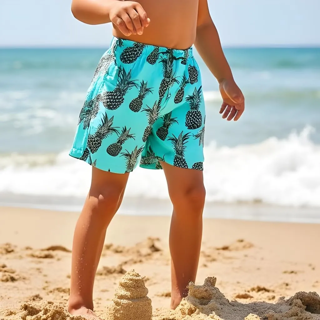 INGEAR Little Boys Quick Dry Beach Board Shorts Kids Swim Trunk Swimsuit Beach Shorts Swim Trunk for Boys