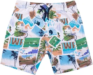 INGEAR Little Boys Quick Dry Beach Board Shorts Kids Swim Trunk Swimsuit Beach Shorts Swim Trunk for Boys