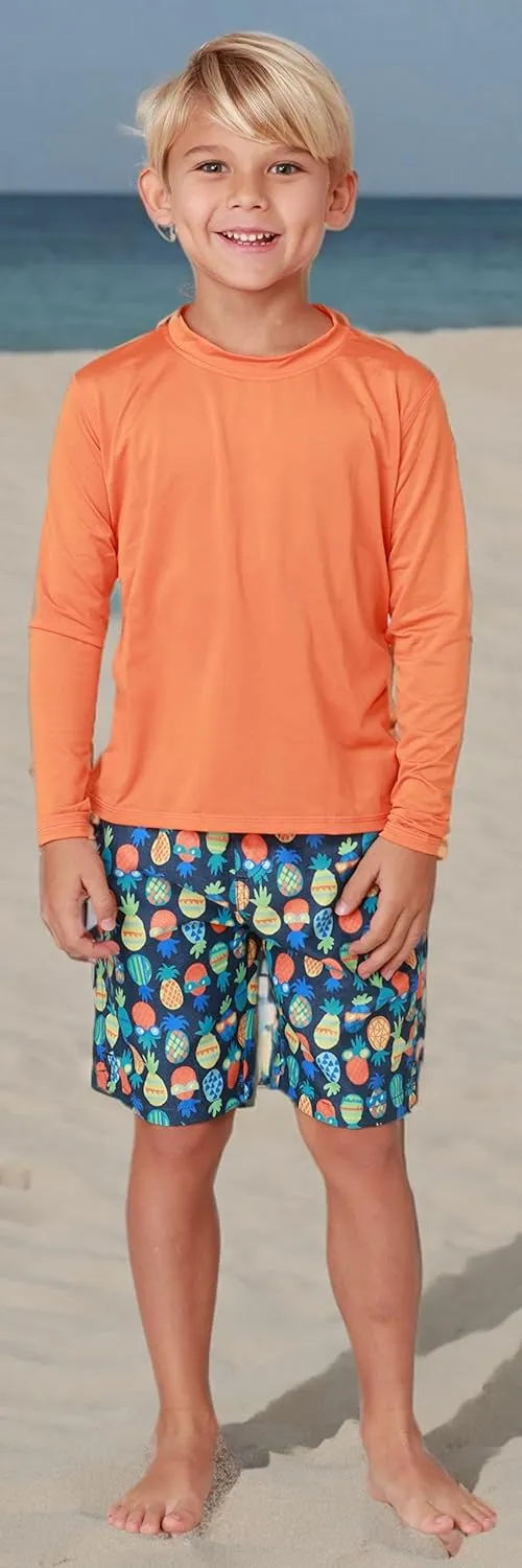 INGEAR Little Boys Quick Dry Beach Board Shorts Kids Swim Trunk Swimsuit Beach Shorts Swim Trunk for Boys