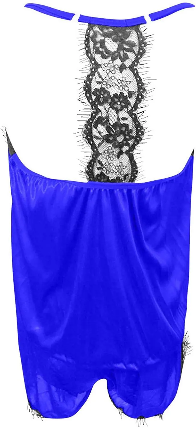 JOAU 2 Piece Pjs Women Sleepwear Lace Trim Pajamas Set V Neck Camisole Top and Drawstring Short Nightwear Sets Loungewear