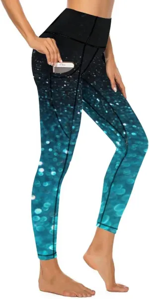 KevaMolly Women's Workout Leggings with Pockets - Thick, High-Waist, 4-Way Stretch Running Yoga Pants