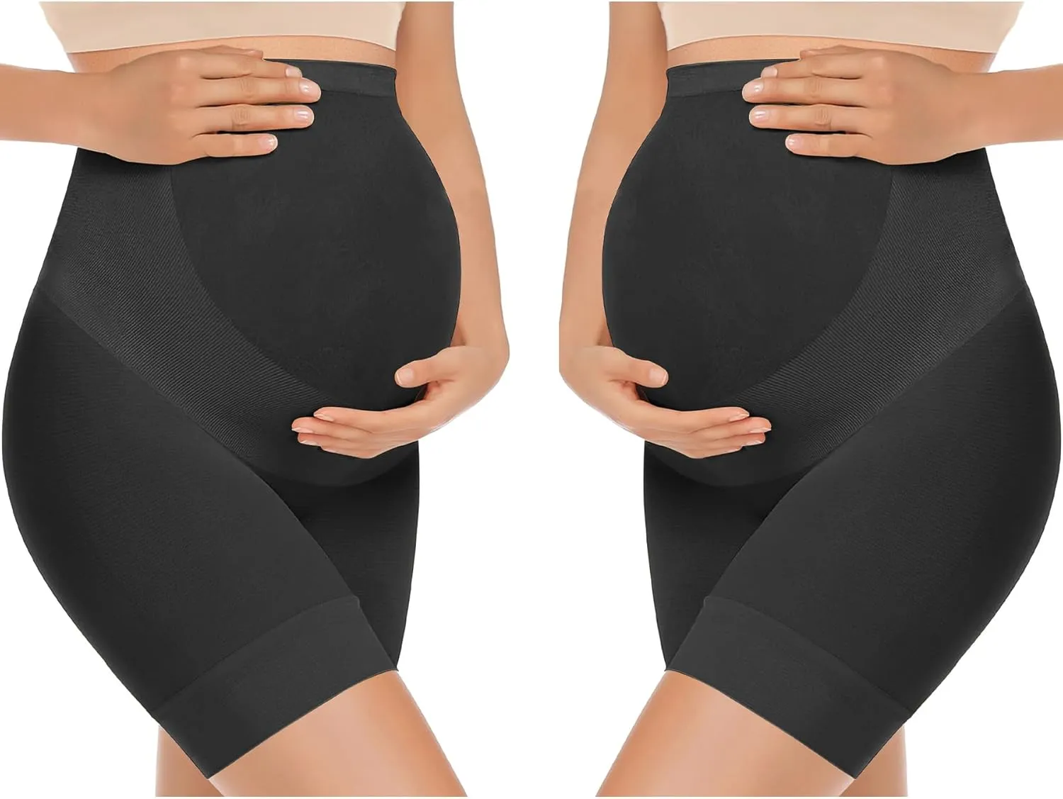 KIM S Shape Your Bump Seamless Maternity Shapewear for Dress, Pregnancy Postpartum Prevent Chafing Support-Underwear